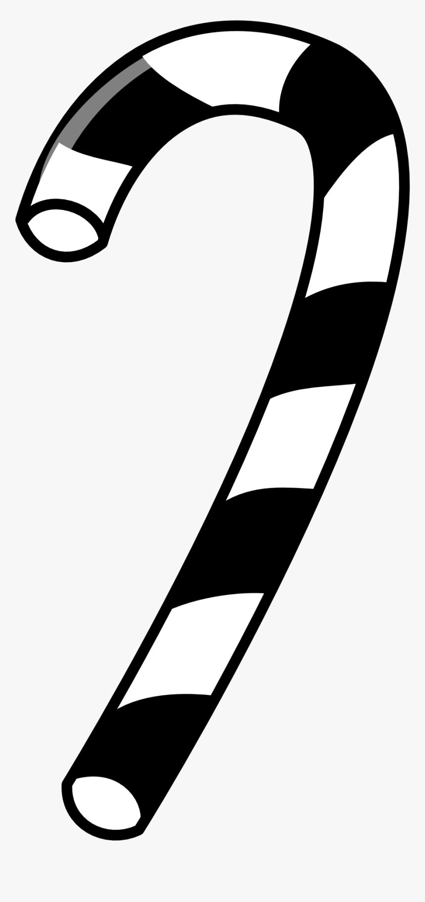 Christmas Black White Xmas - Candy Clip Art, HD Png Download