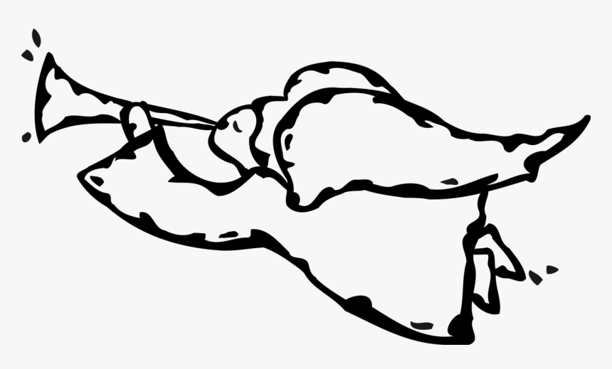 Vector Illustration Of Spiritual Angel With Wings Blows, HD Png Download