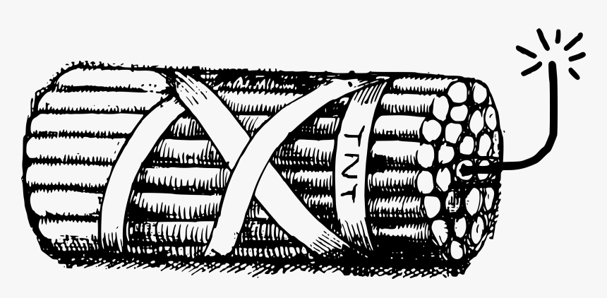 Vintage Dynamite Clipart - Black And White Dynamite, HD Png Download