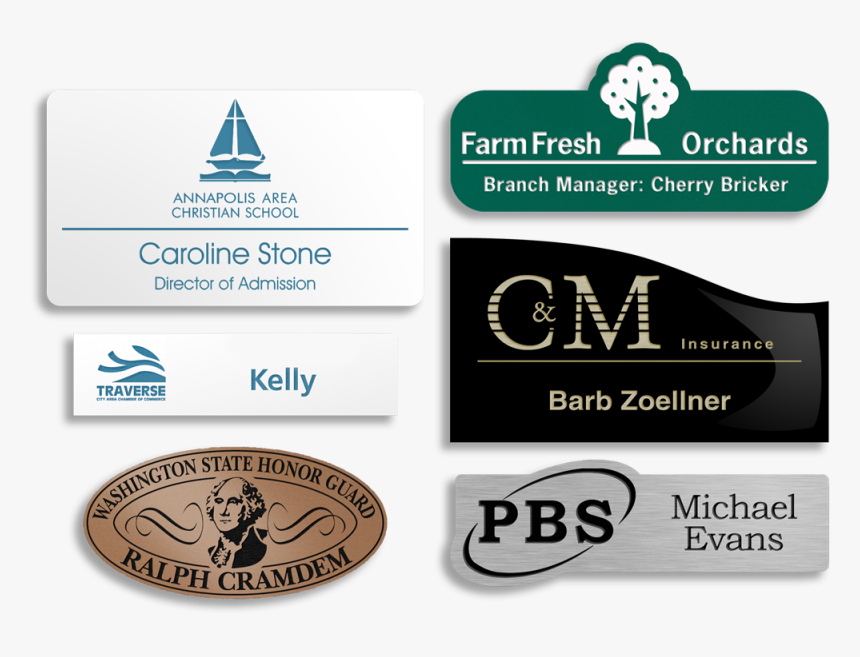 Plastic Name Tags - Sign, HD Png Download