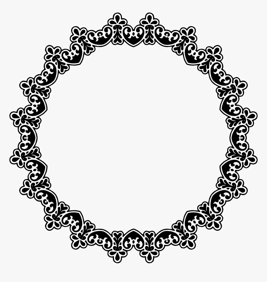 Tool Shape Square Squaretool Rectangle Outline - Flower Round Black And White Png, Transparent Png