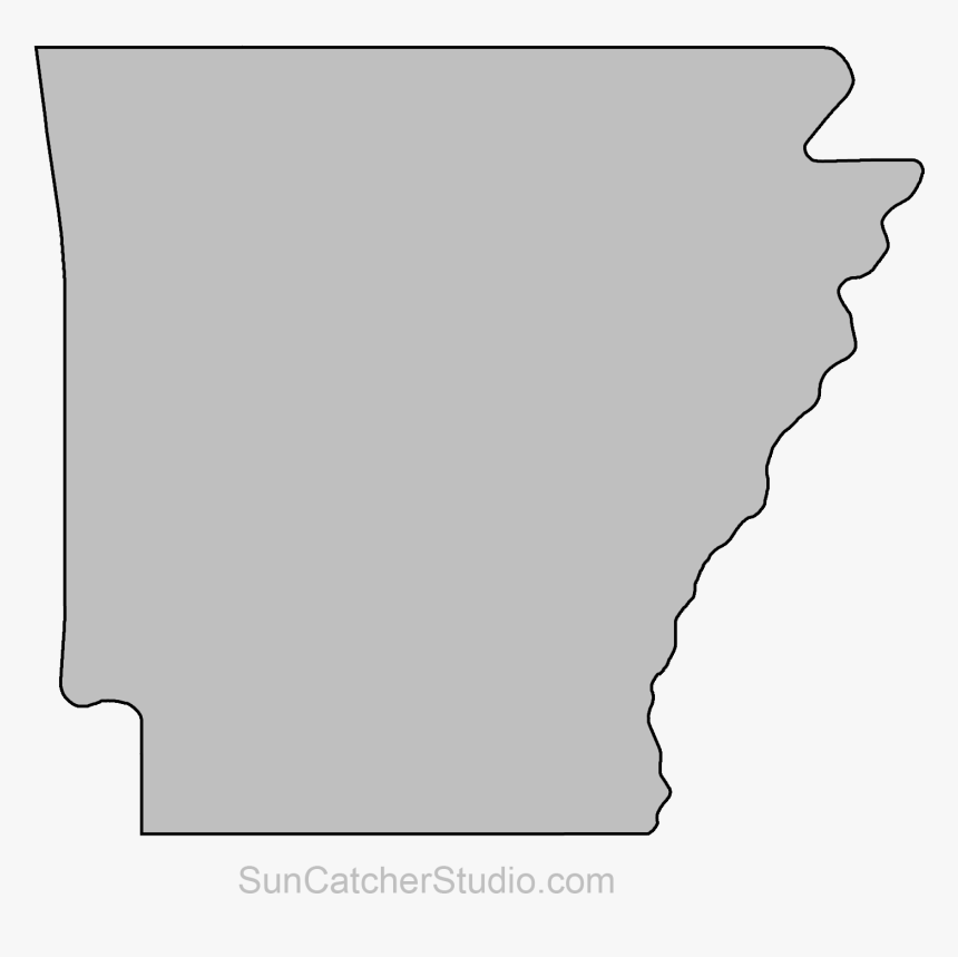 Map Printable State Shape - Arkansas With No Background, HD Png Download