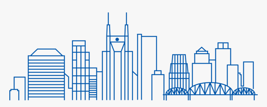 Art,skyscraper - Nashville Skyline Line Art, HD Png Download