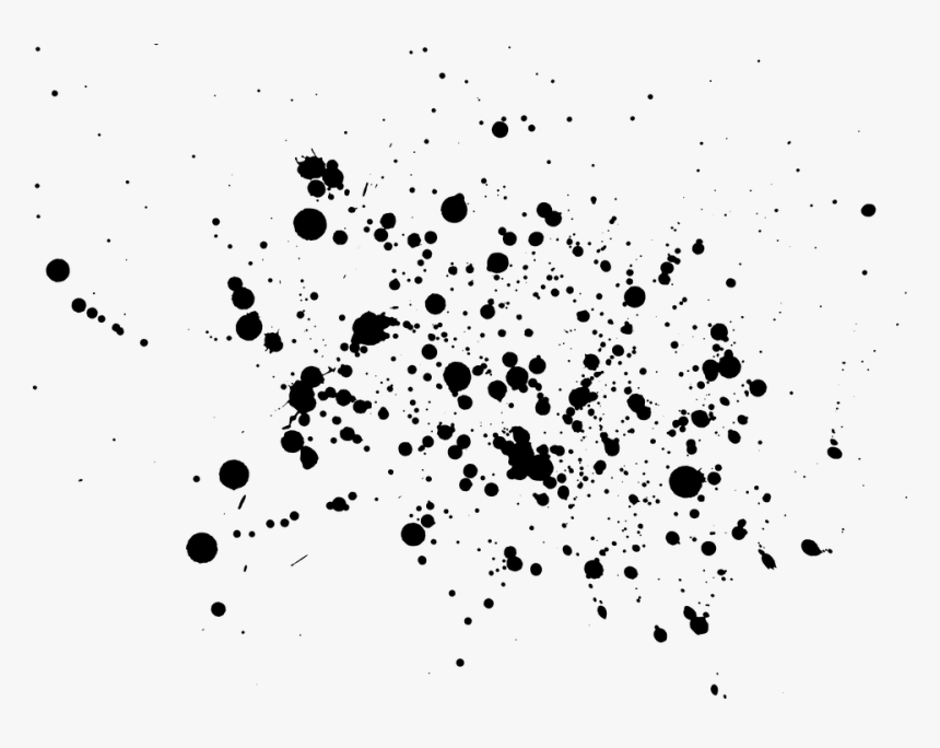 Black Paint Splatter Png, Transparent Png