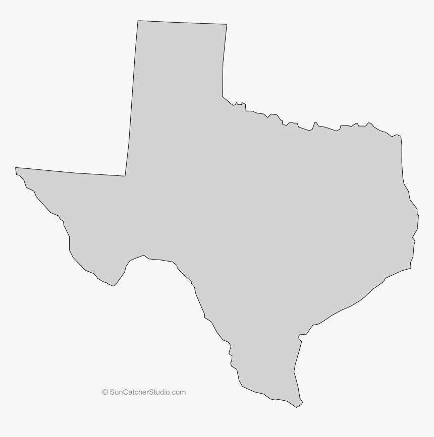 Texas State Quilt Scroll Saw Pattern Outline Clip Art - Texas Crime Heat Map, HD Png Download