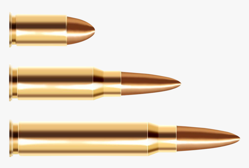 Bullets, Smal, Middle, Big Picture - Peluru, HD Png Download
