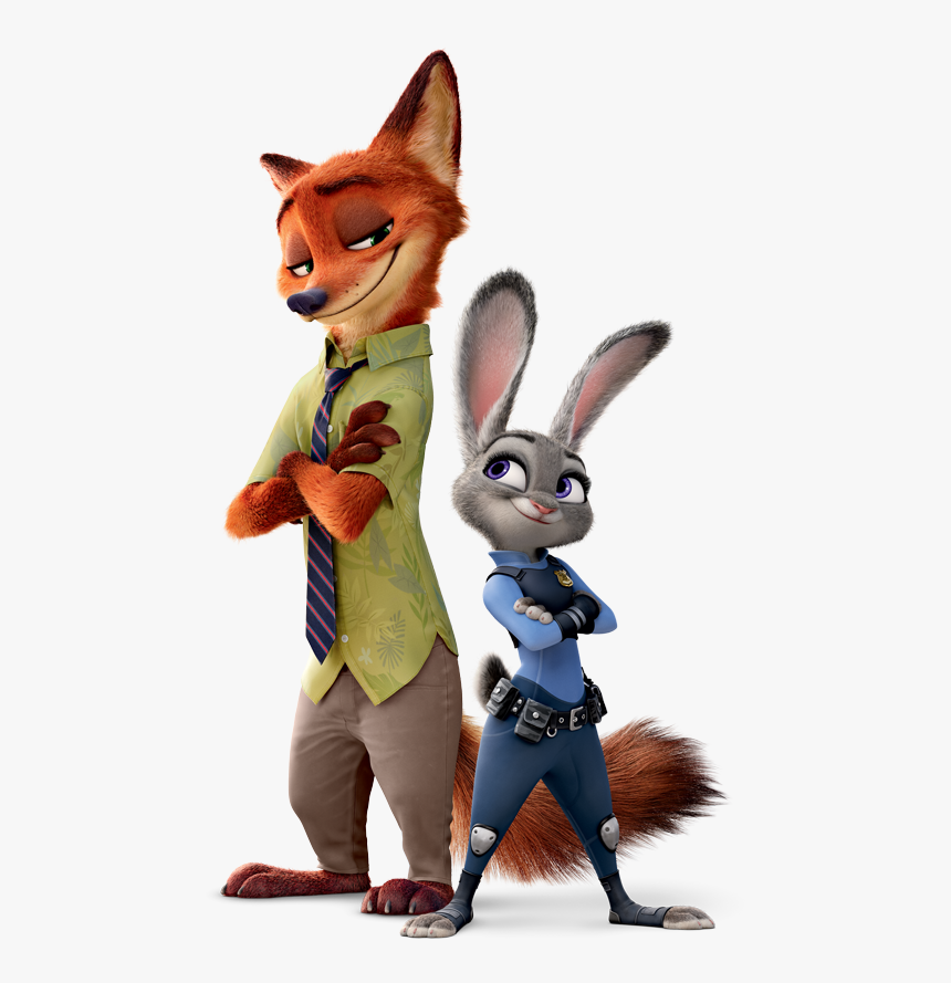 A Heartwarming And Hilarious Family Movie - Judy Hopps Y Nick Wilde, HD Png Download