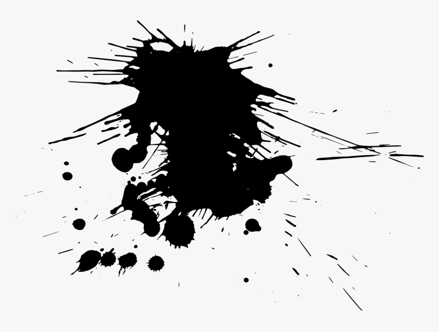 Paint Splatter - Transparent Ink Splatters, HD Png Download