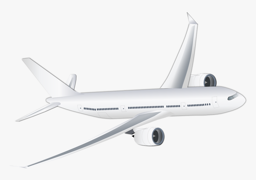 Aeroplane, Airliner, Airbus, Airplane, Fly, Jet, Plane - White Aeroplane, HD Png Download