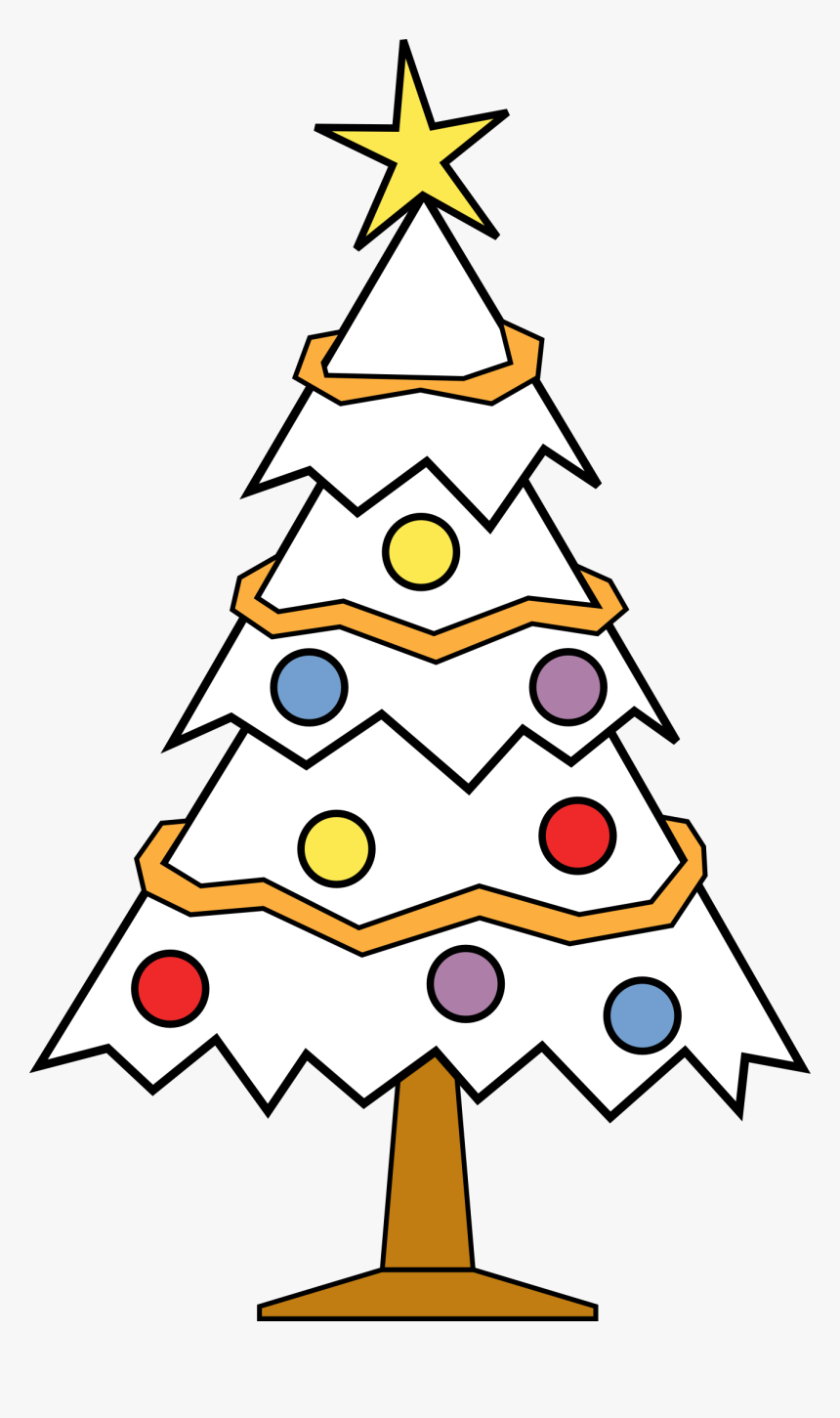 Christmas Tree Black And White Black And White Christmas - Christmas Tree Ki Drawing, HD Png Download