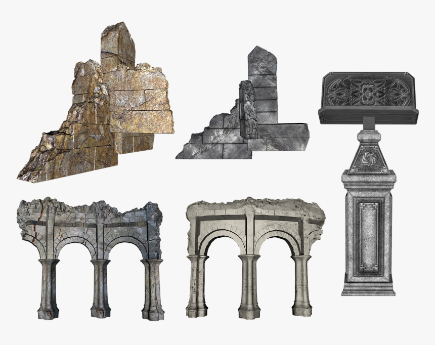 Ruins, Broken, Destroyed, Building, Temple, Castle - Pyramid, HD Png Download