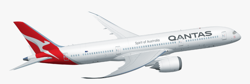 Qantas Plane Free Png Image - Qantas Plane Transparent Background, Png Download