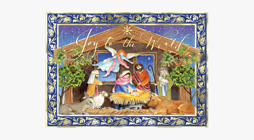 Watercolor Nativity Embellished Boxed Holiday Cards, HD Png Download