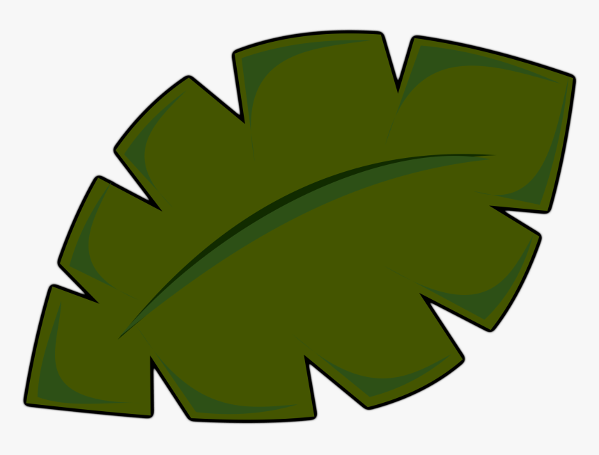 Palm Leaf Clip Art Free - Palm Tree Leaf Clip Art, HD Png Download