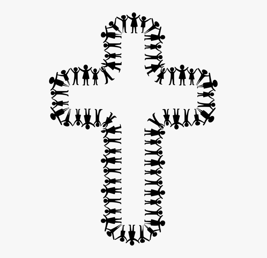 Neck,symbol,line - Cross, HD Png Download