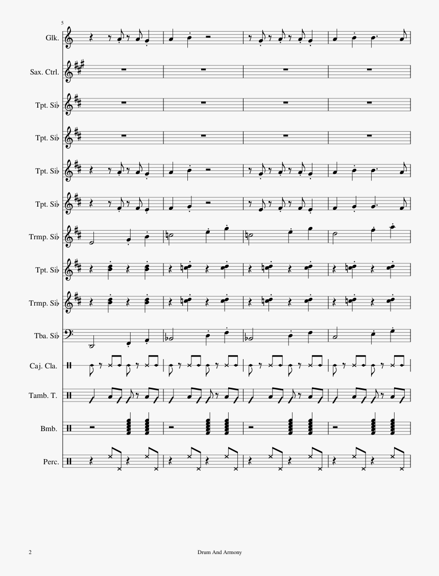 Oye Sonora Dinamita Partitura, HD Png Download