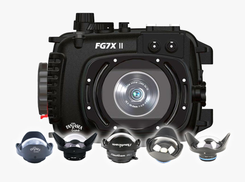 Fantasea Canon G7x Mark Ii Wet Wide Angle Lens Test - Camera G7x Mark 2, HD Png Download