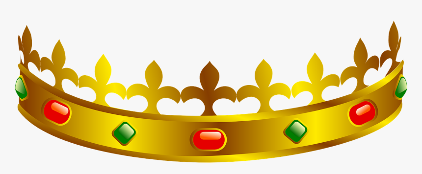 Yellow Clipart Tiara - King Crown Clipart Front, HD Png Download