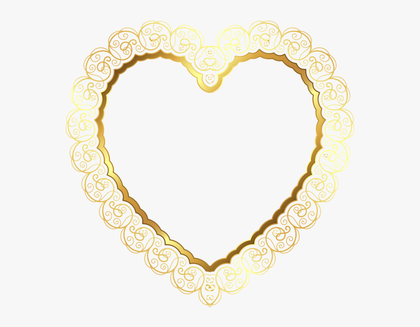 ##gold #lace #heart #border #decoration #frame #deco - Cheater Always A Cheater Quotes, HD Png Download