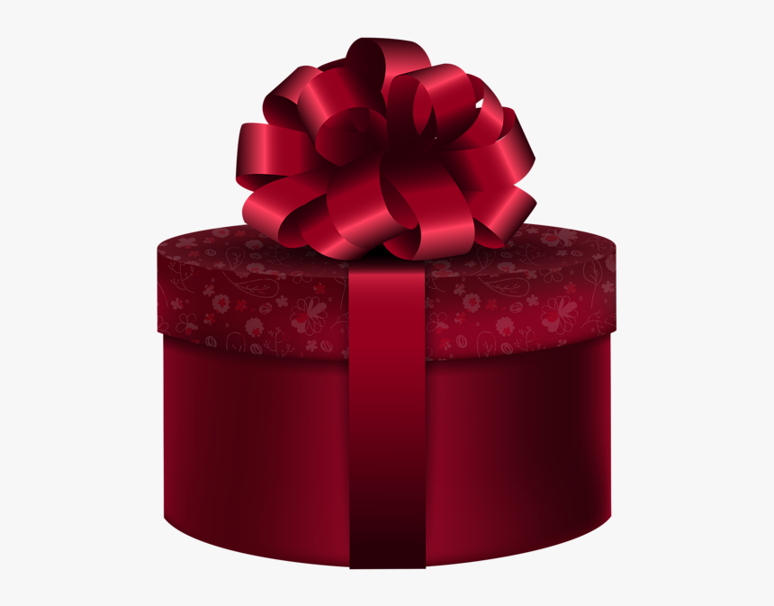 Red Round Png Clip - Round Gift Boxes, Transparent Png