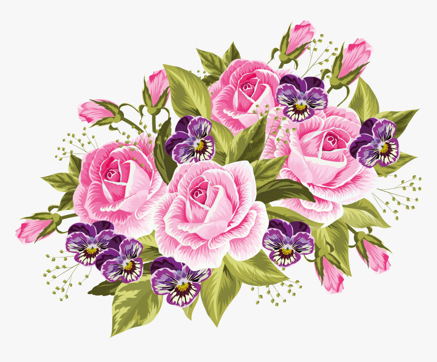 Vintage Floral Vector Png, Transparent Png