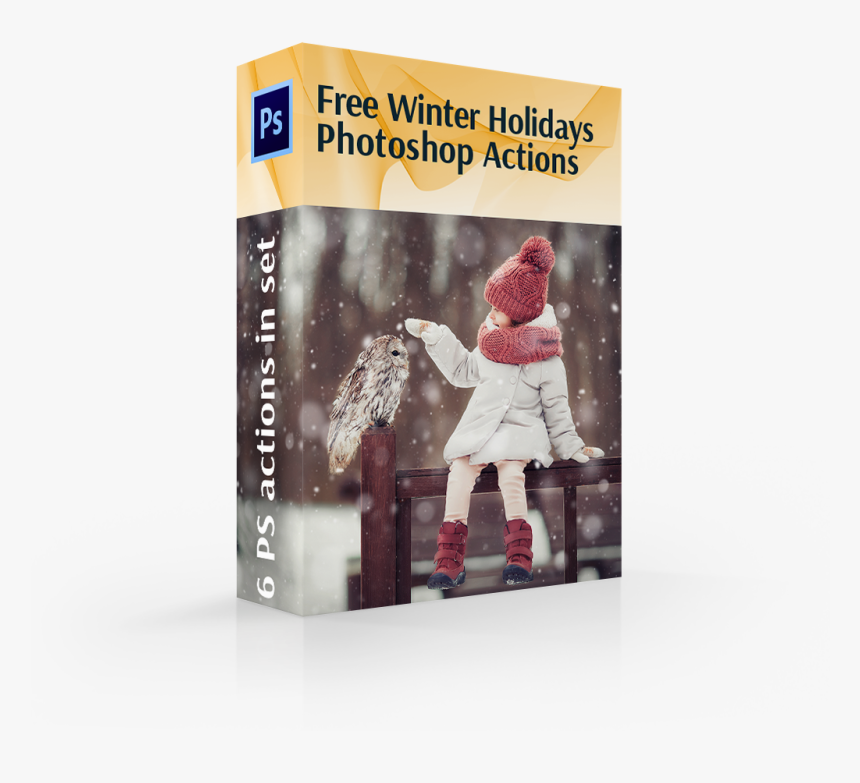Retro Photoshop Actions Cover Girl - Santa Claus, HD Png Download