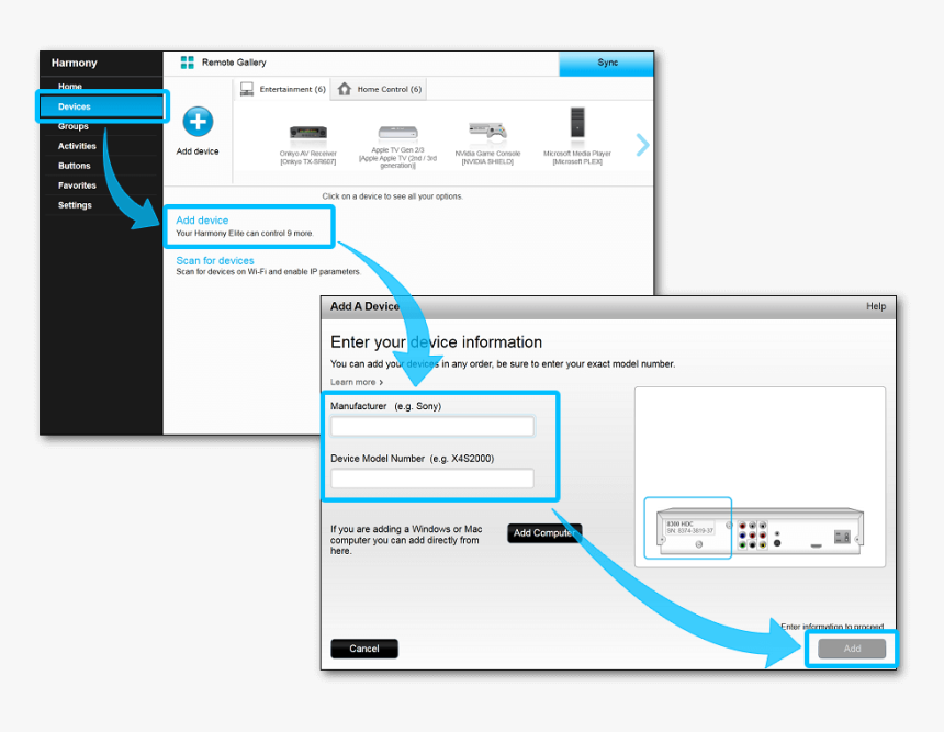 Transparent Playstation Buttons Png - Device Power Settings Harmony, Png Download