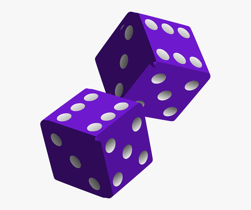Dice, Die, Purple, Game, Play, Gaming, Gambling, Luck - Purple Dice Clipart, HD Png Download