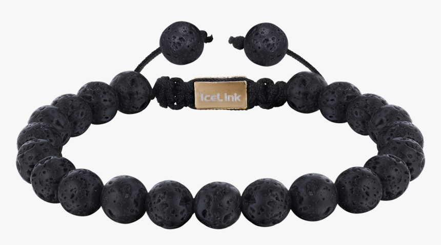 Lava With Rose Gold Accents Bead Bracelet - Bracelet, HD Png Download