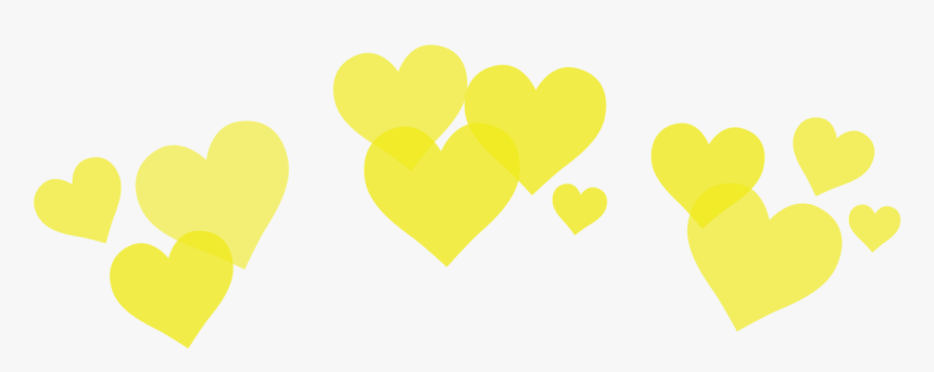 Yellow Heart Crown Png - Yellow Heart Crown Transparent, Png Download