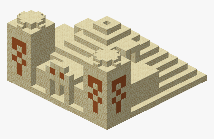 Minecraft Sand Pyramid, HD Png Download