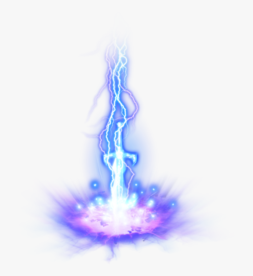 #mq #blue #light #lights #lightning #thunder - Lightning Transparent, HD Png Download