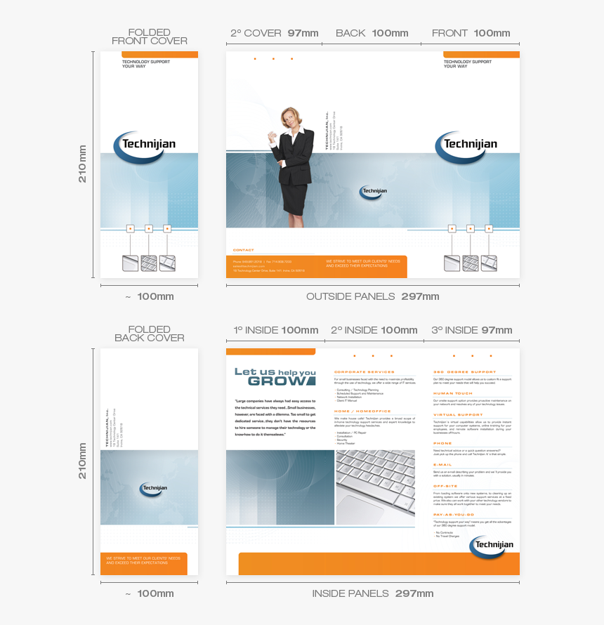 Clip Art 3 Fold Brochure - Mailer Brochure Design, HD Png Download