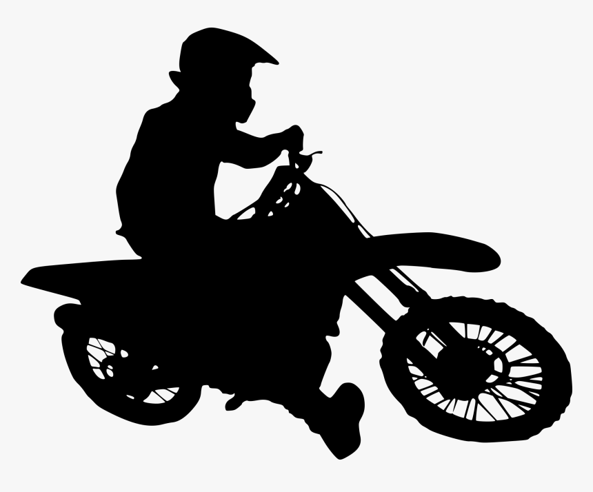 Motocross 450 Silueta Png, Transparent Png