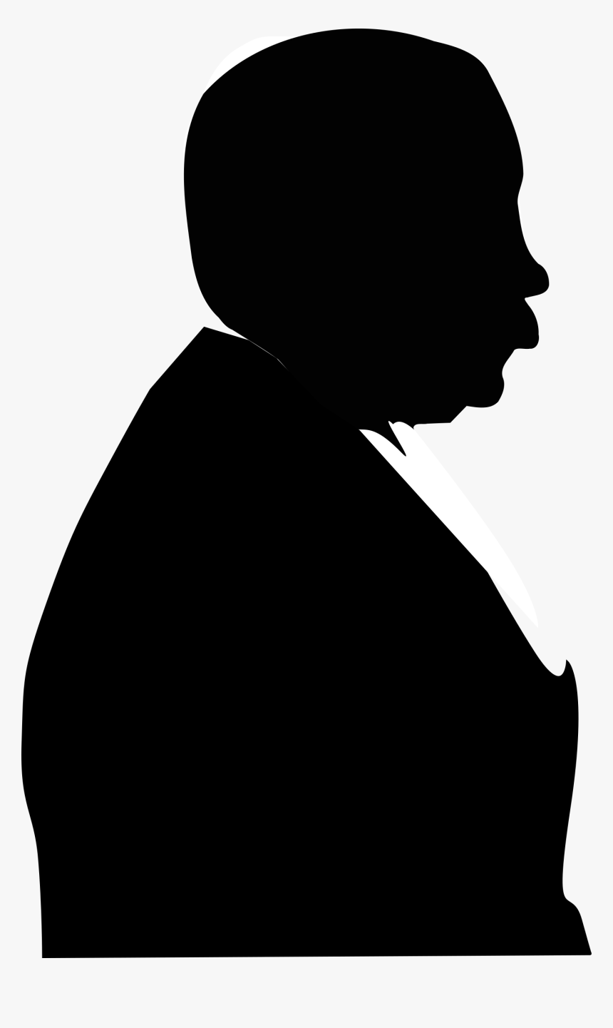 Silhouette Of Old Man, HD Png Download
