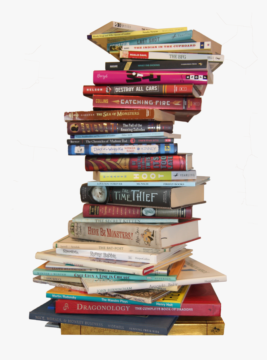 Transparent Stack Of Books Clipart Black And White, HD Png Download