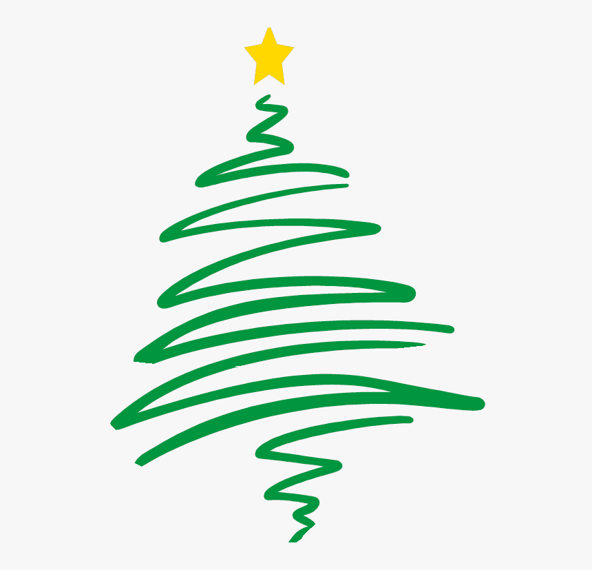 Transparent Tree Line Png - Christmas Tree For Email, Png Download