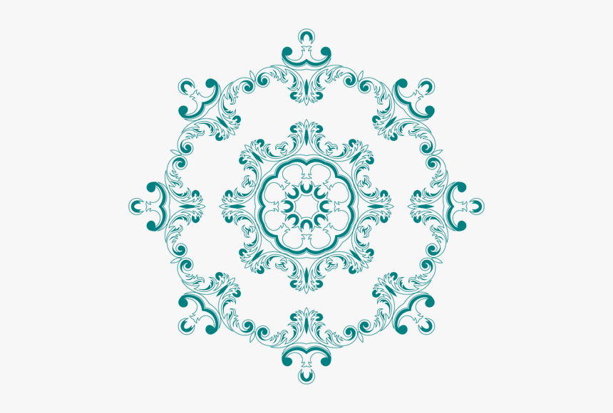 Vintage Floral Design Vector Drawing - Vintage Floral, HD Png Download
