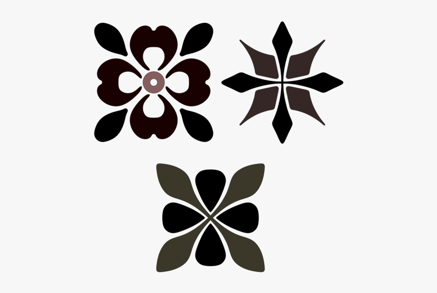 Flora,leaf,symmetry - Ornament Flower, HD Png Download