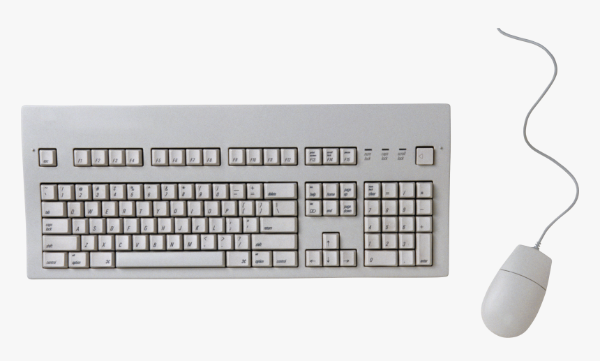 Png Images Free Download - Vintage Mouse And Keyboard, Transparent Png