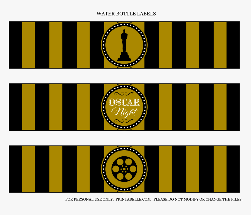 Oscar Award Png - Oscar Party Printables, Transparent Png