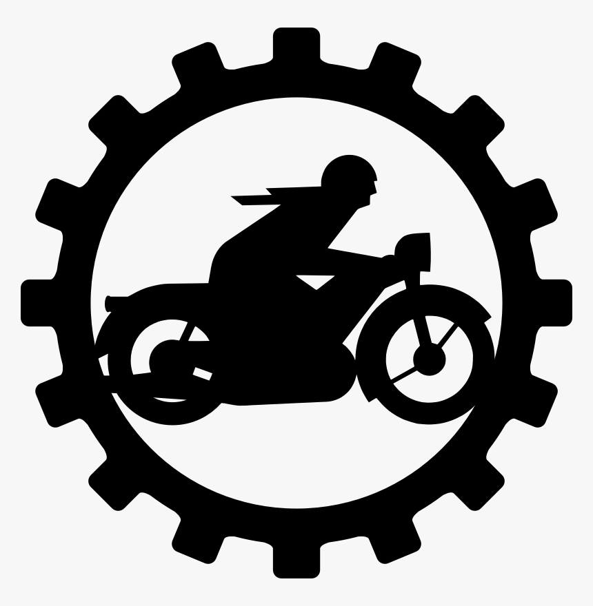 Motorcycle Wheel Silhouette, HD Png Download