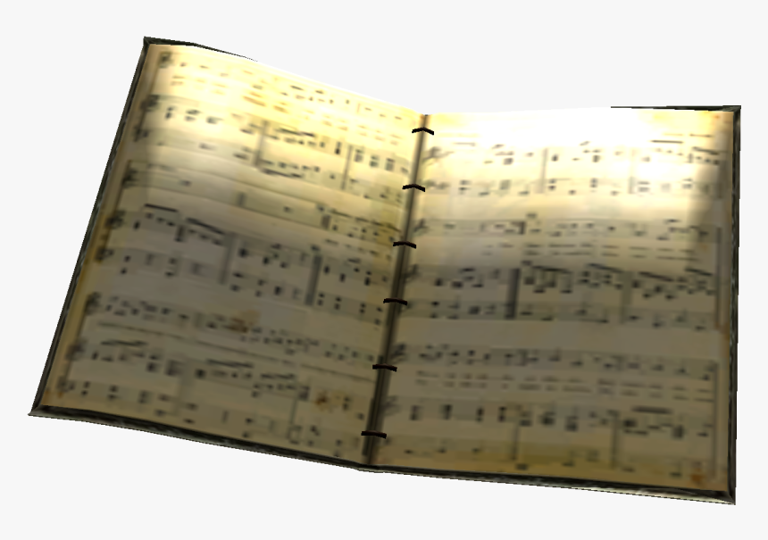 Nukapedia The Vault - Music Score Book Png, Transparent Png