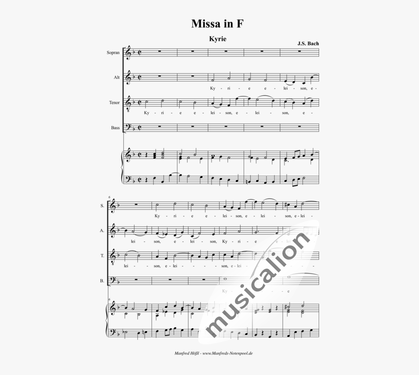 Bach, Johann Sebastian - Sheet Music, HD Png Download