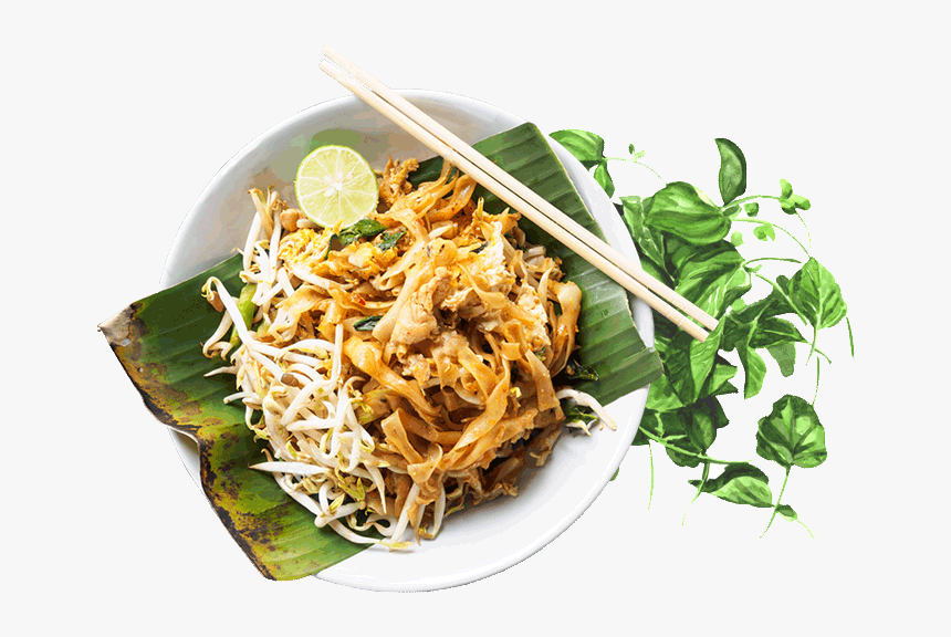 Plate - Pad Thai Street Food Food Styling, HD Png Download
