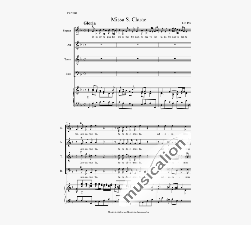 Pez, Johann Christoph - La Malagueña Albeniz Partitura, HD Png Download