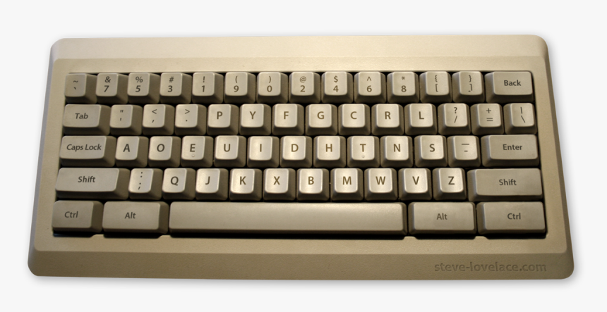 Dvorak Keyboard - Evolution Of Computer Keyboard, HD Png Download