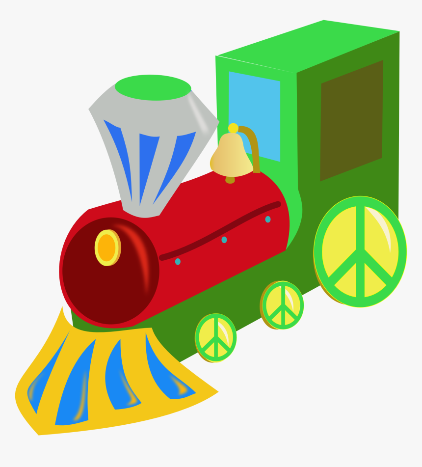 Tren Train Black White Line Art Christmas Xmas Electronics - Toy Train Transparent Background, HD Png Download