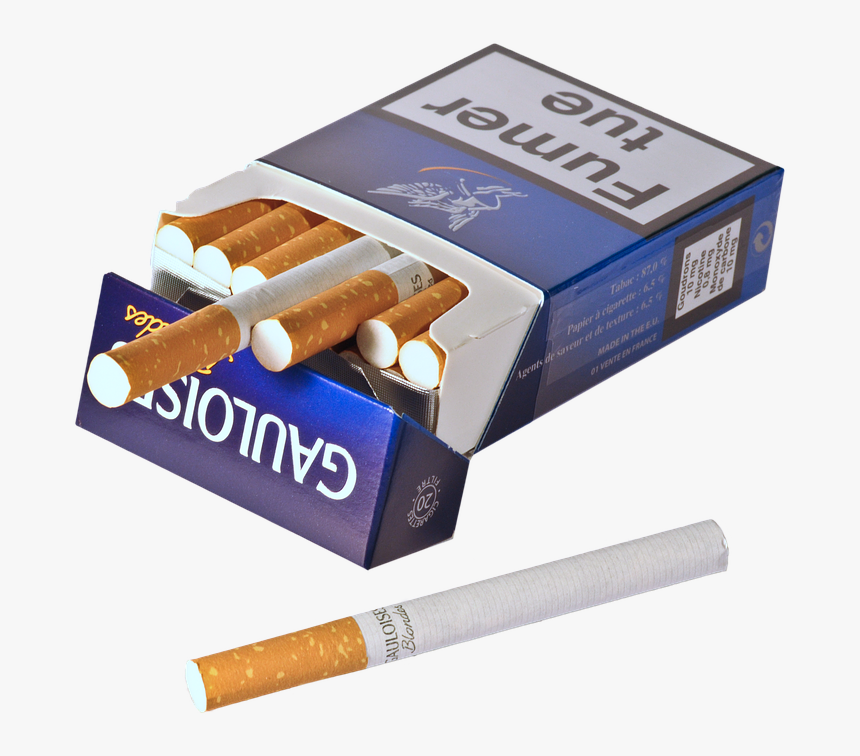 Cigarette, Package, Tobacco, Smoke, Gallic - Smoke Package, HD Png Download