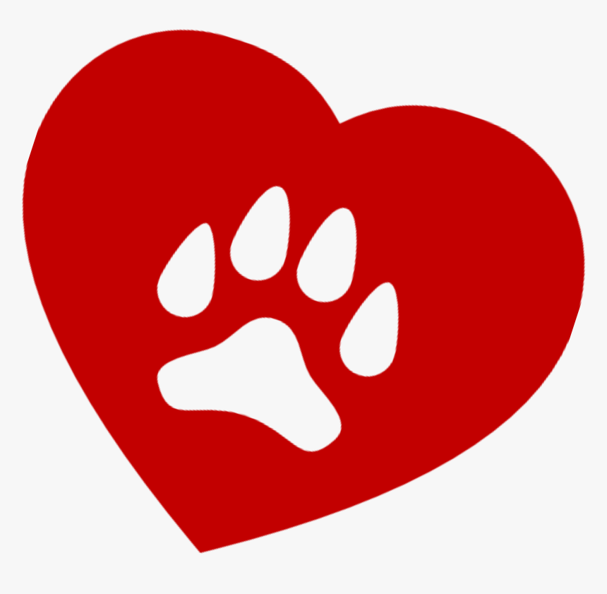 Heart Paw Print Png, Transparent Png